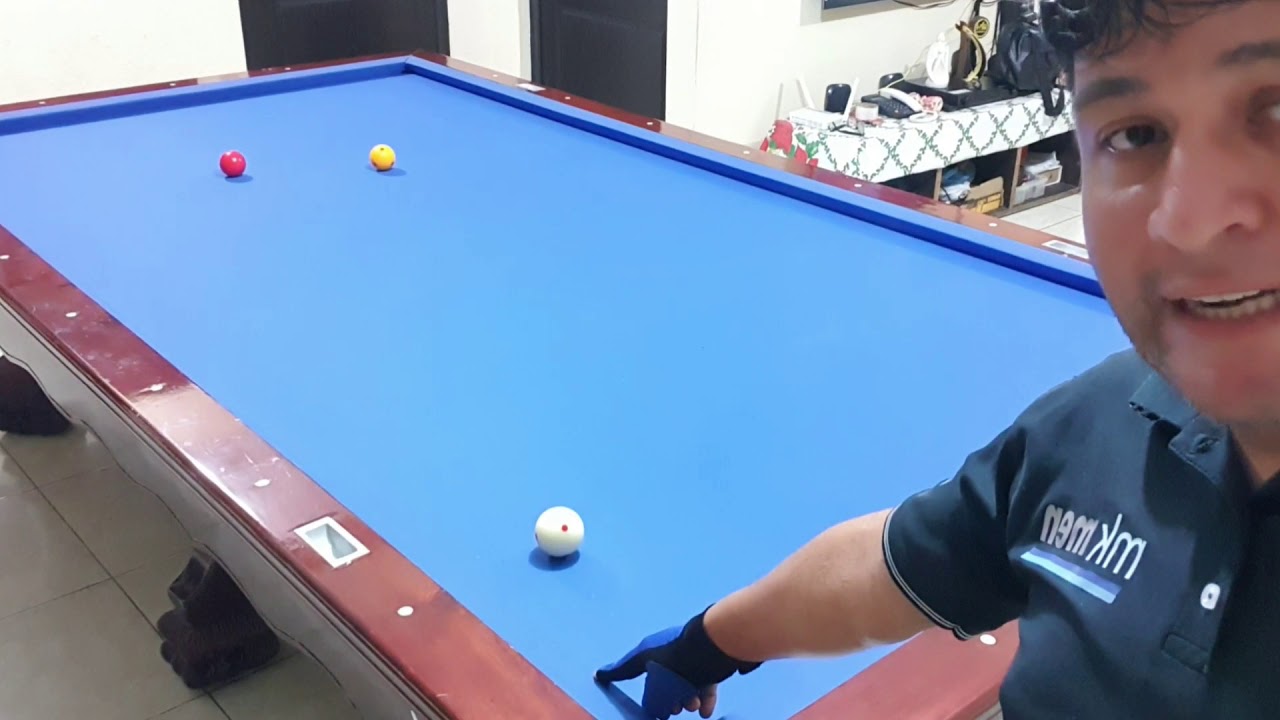 Billar 3 bandas , tips para jugadas de retroceso UPB unidos por el billar