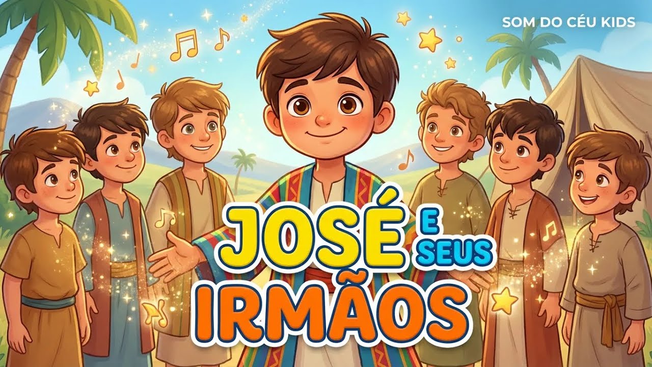 José e seus irmãos | Música Infantil Gospel Animada | História Bíblica Cantada | Som do Céu Kids