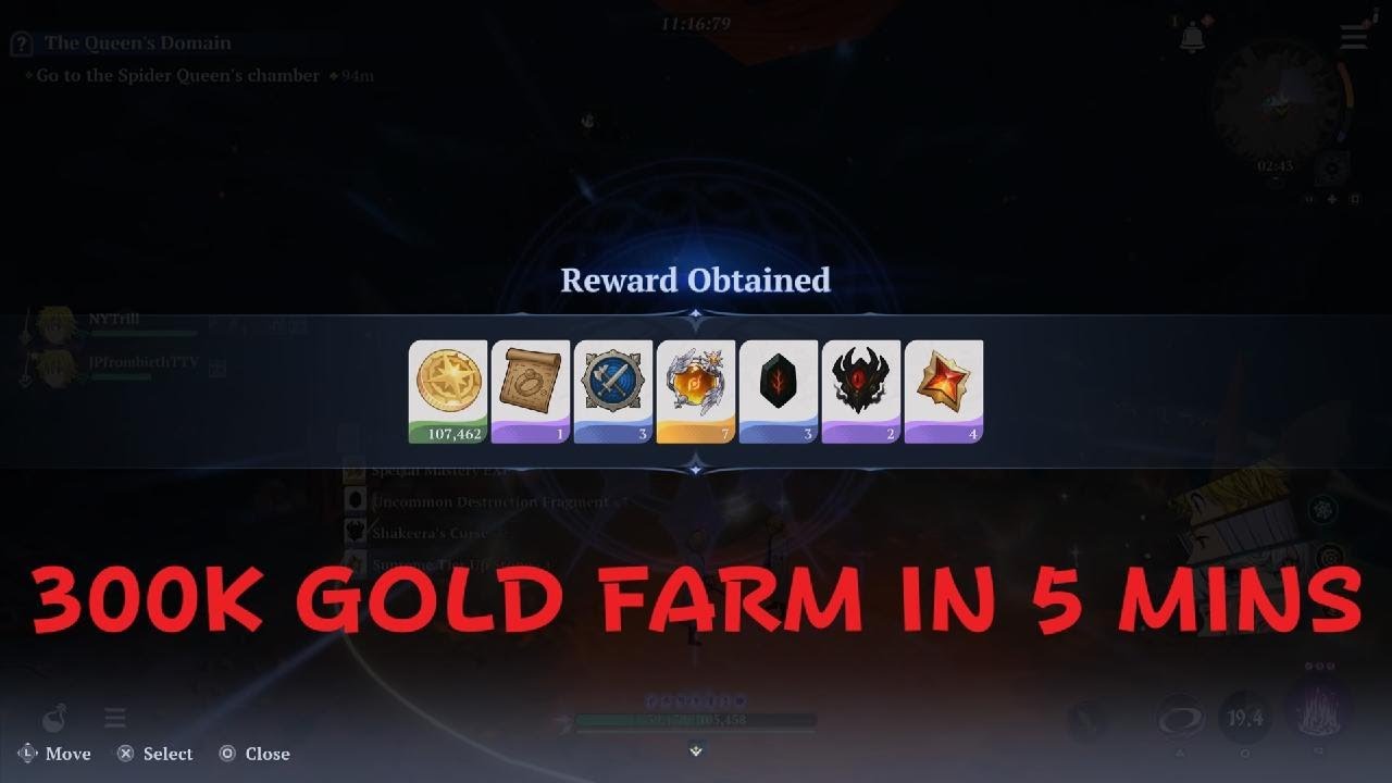 300K GOLD IN 5 MINUTES FARM! SPIDER DUNGEON RUN! THE SEVEN DEADLY SINS ORIGIN 