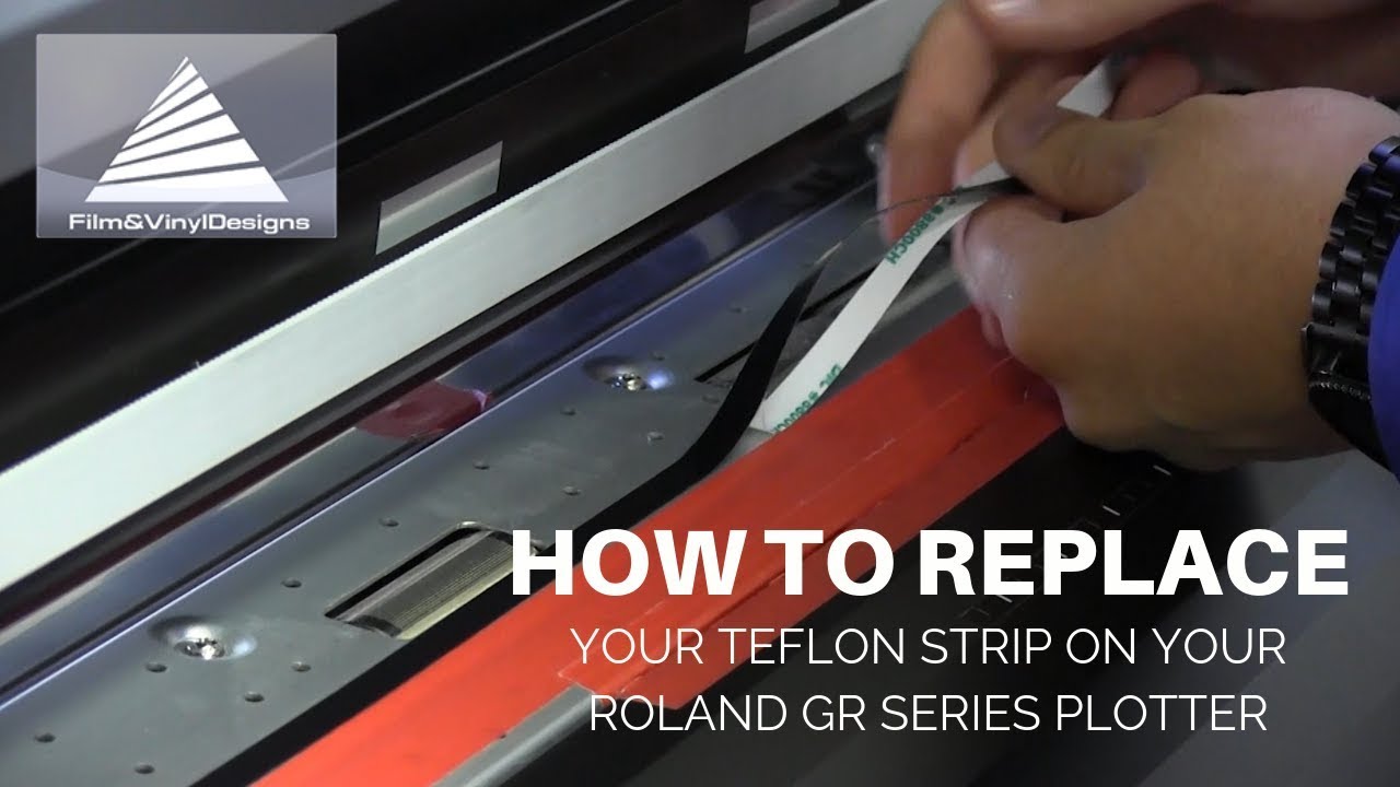 How To Replace Your Teflon Strip On Your Roland GR Series Plotter
