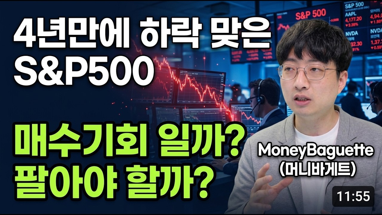 S&P500 4년만에 하락... 팔아야 할까?