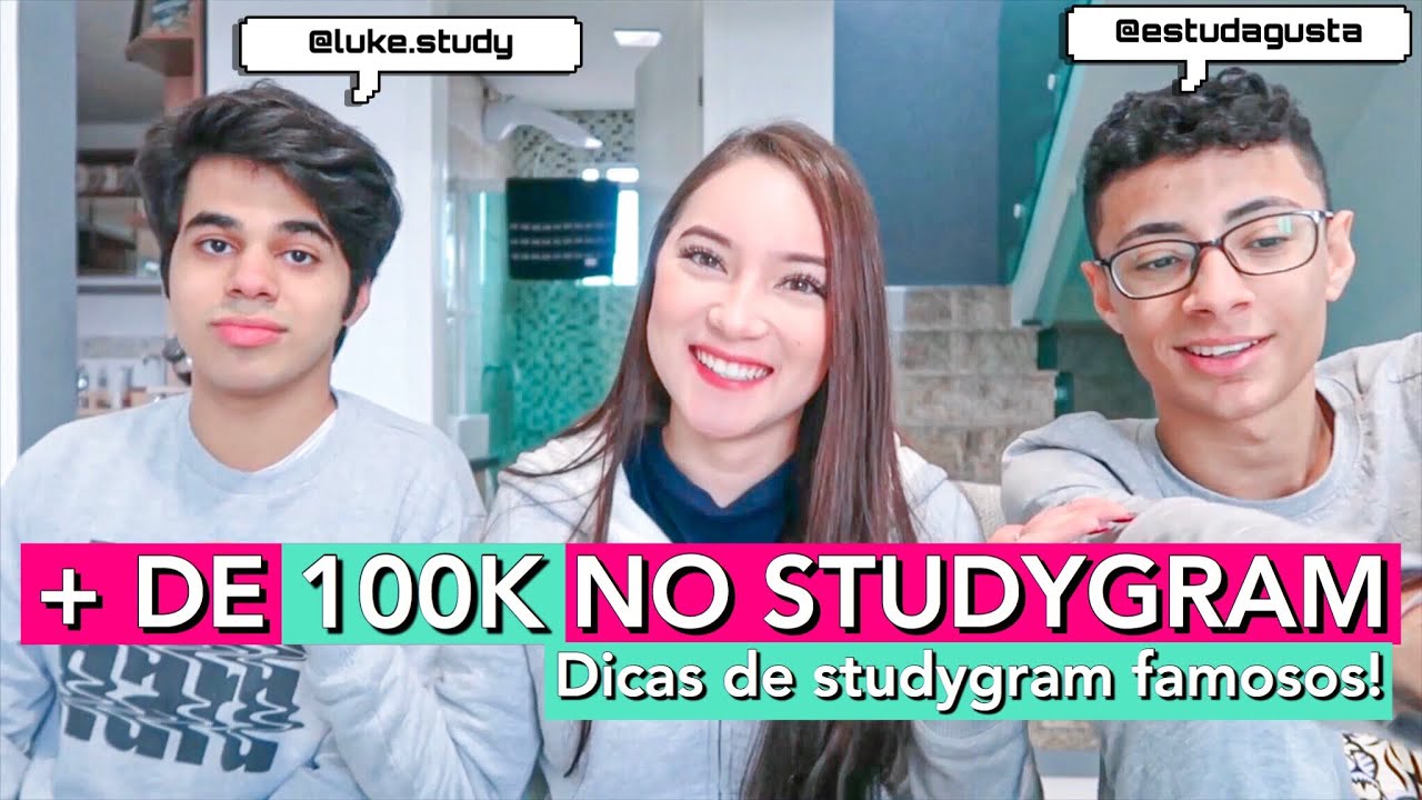COMO SER UM STUDYGRAM DE SUCESSO! - Estuda Gusta e Luke Study