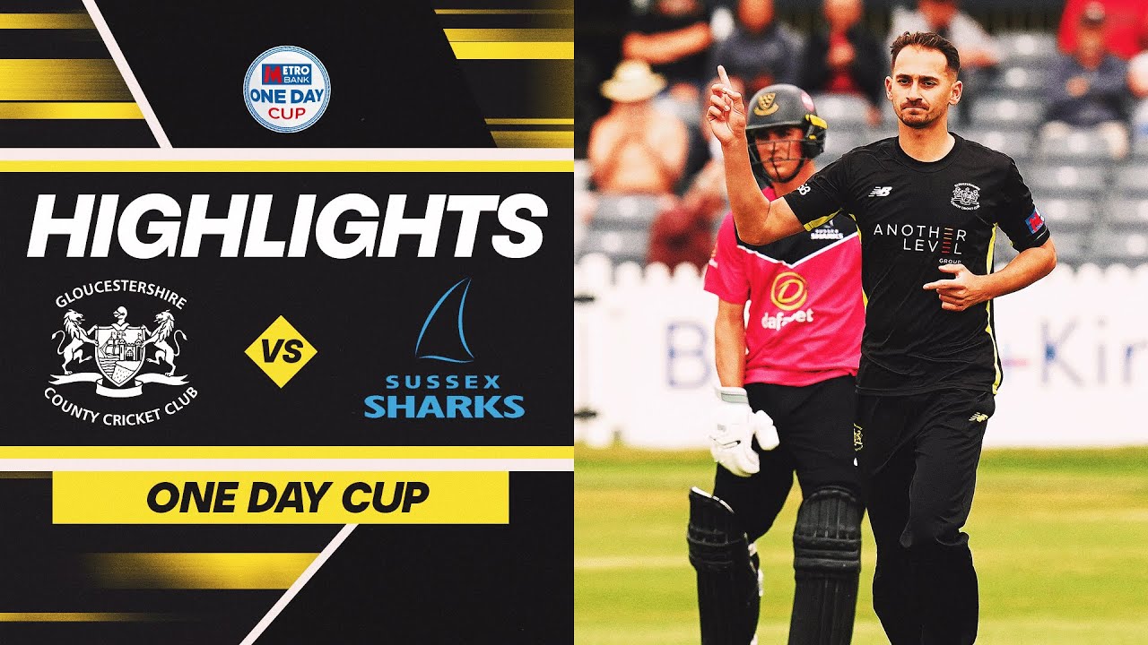 GLOUCESTERSHIRE THRASH SHARKS BY EIGHT WICKETS | One Day Cup Highlights