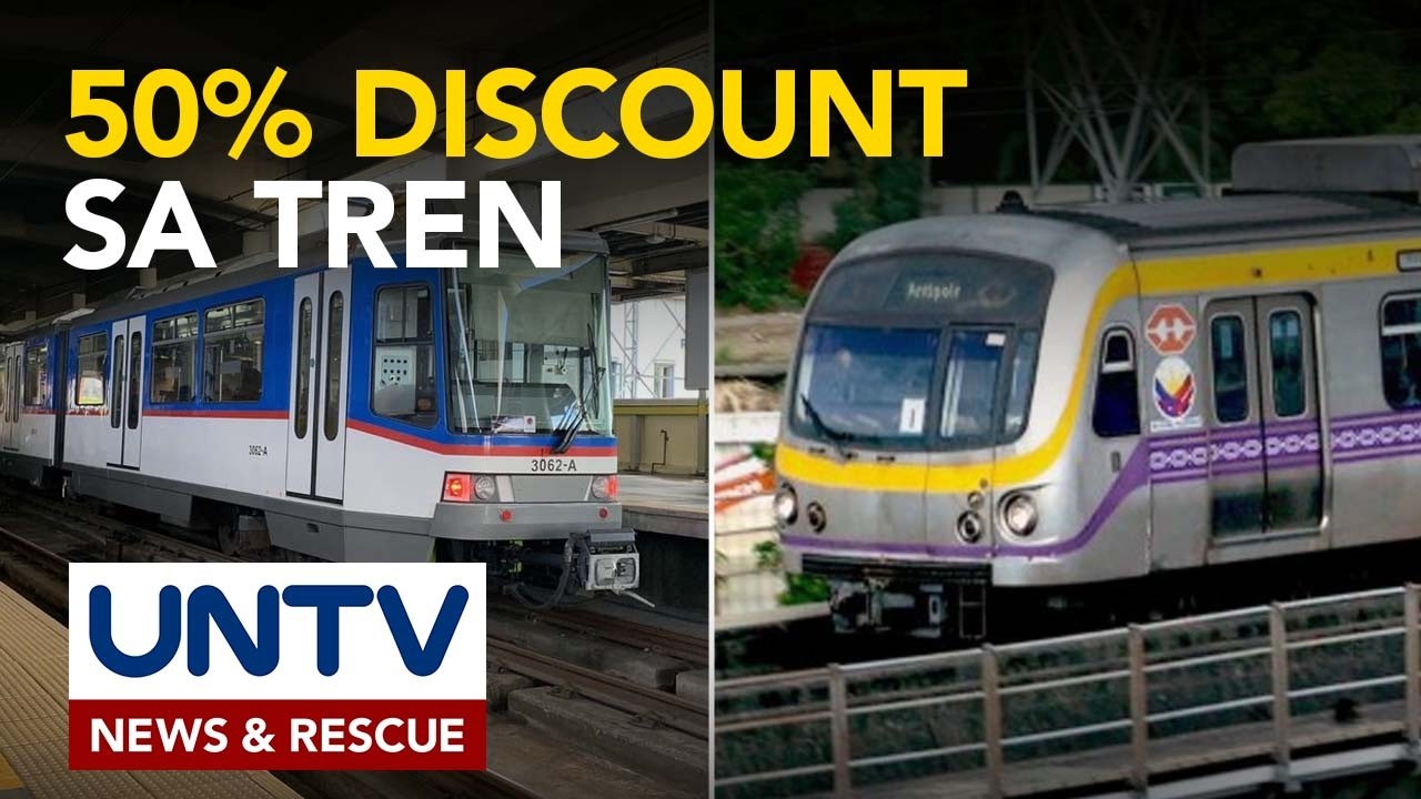50% discount sa LRT-2 at MRT-3, ipatutupad simula March 23