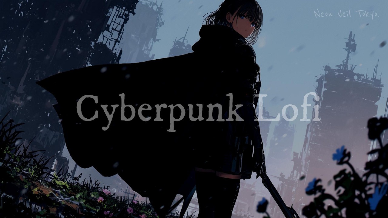 Silent Blade Over Ruins | cyberpunk, retrowave, chillwave