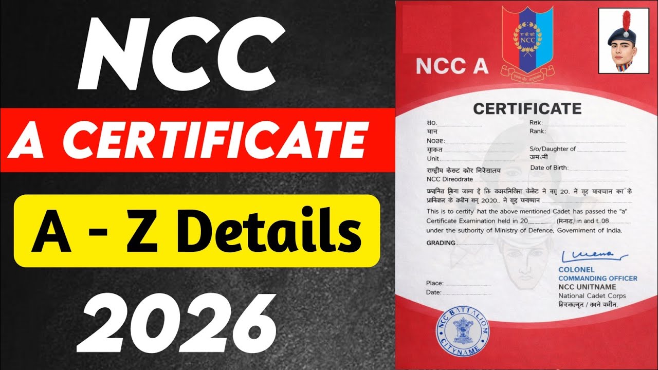 A to Z Details about NCC A Certificate Exam Written + Theory Paper 2026 ✅ @10MPBattalionNCCUjjain