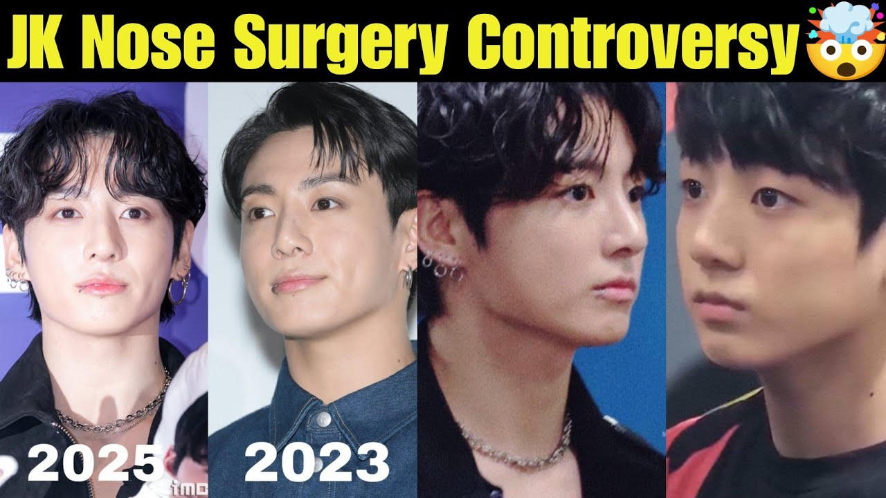 BTS JK Nose Surgery Controversy 🤯 Jungkook Plastic Surgery of Nose 👃 JK Getting Hate For Nose 🥲 