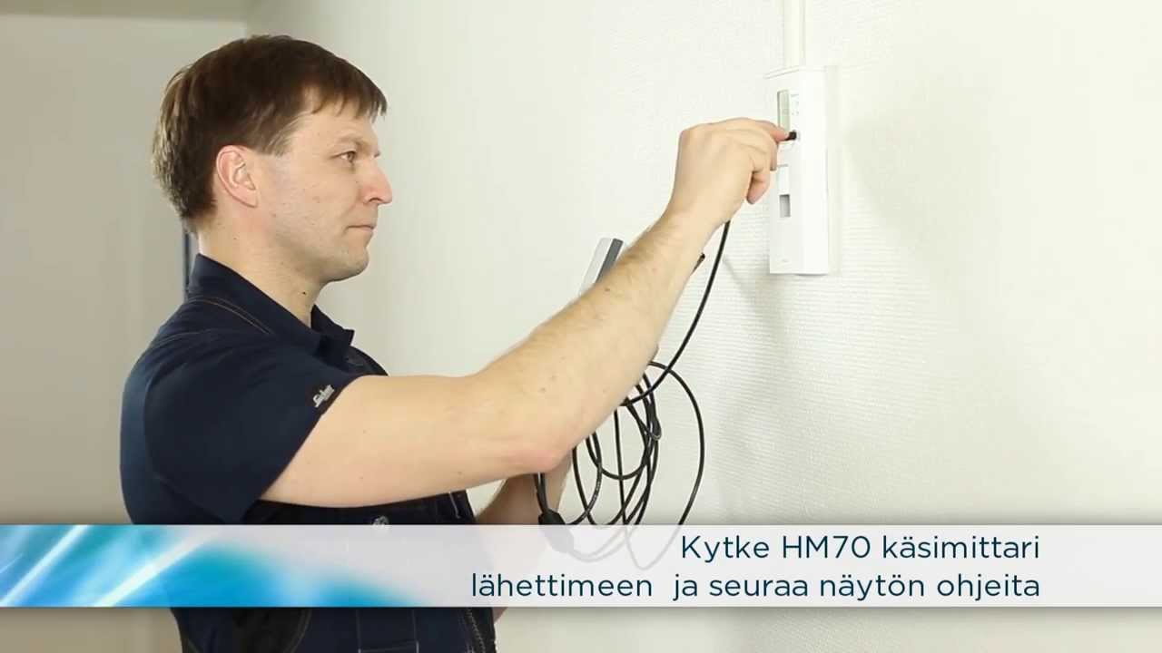 Vaisala HMW90 kosteus- ja l&auml;mp&ouml;tilal&auml;hetinsarjan asennus ja kalibrointi