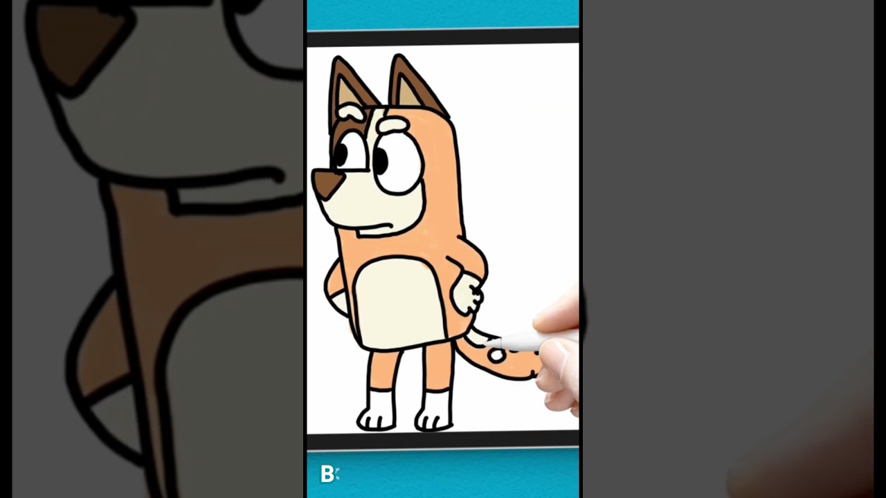 ✏️🐶 ¡Dibuja a Chili Mama de Bluey Paso a Paso! 🎨✨