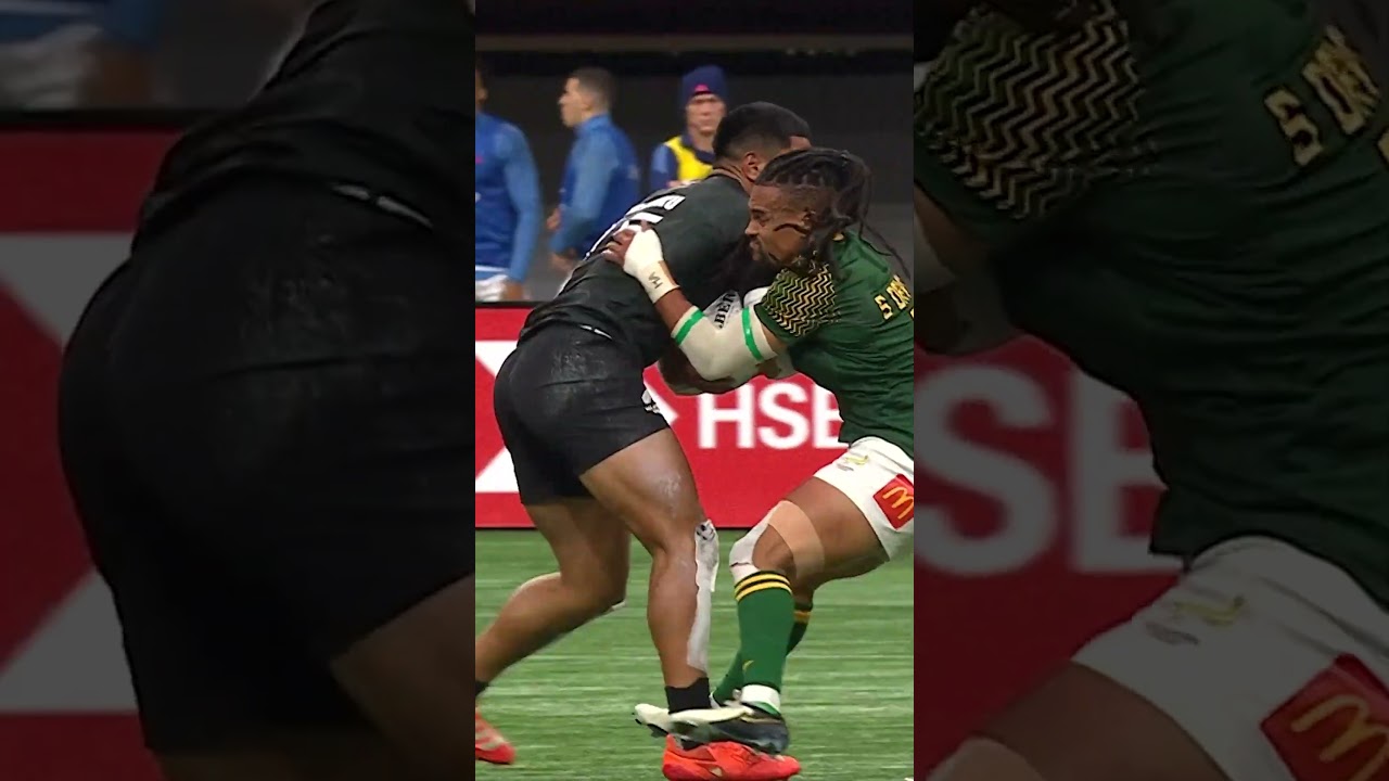 Launched through the air 🤯 #Rugby #Shorts #Sevens
