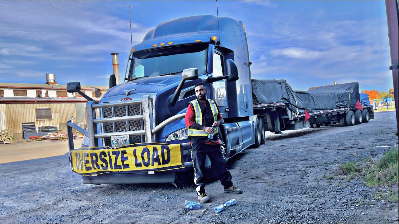 first time Driving Oversize Load in Canada & Big Mistake krdi 🤯 | Truck Driver