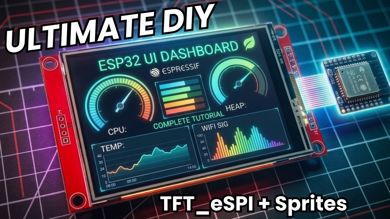 ESP32 TFT Touchscreen UI Dashboard Tutorial (TFT _eSPI + Sprites)