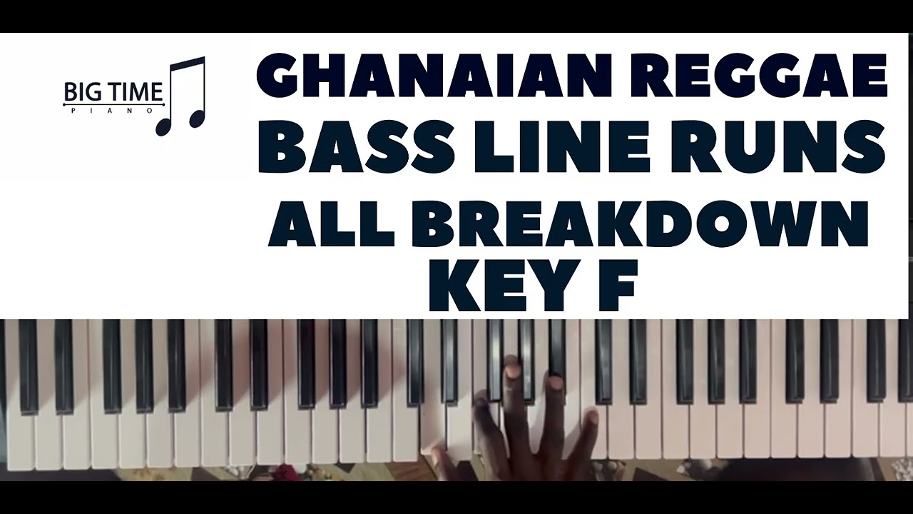 HOW TO PLAY PURE REGGAE BASS LINES... KEY F 