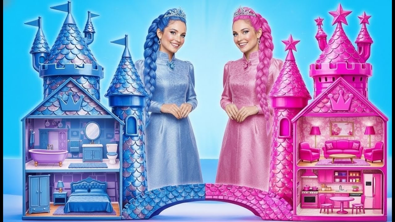 Розовый vs Синий: СЕКРЕТНЫЙ ремонт комнаты!