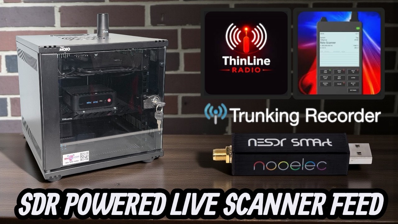 SDR Radio Cabinet w/Software Overview as Installed (SDRTrunk, Trunking Recorder & ThinLine-Radio)