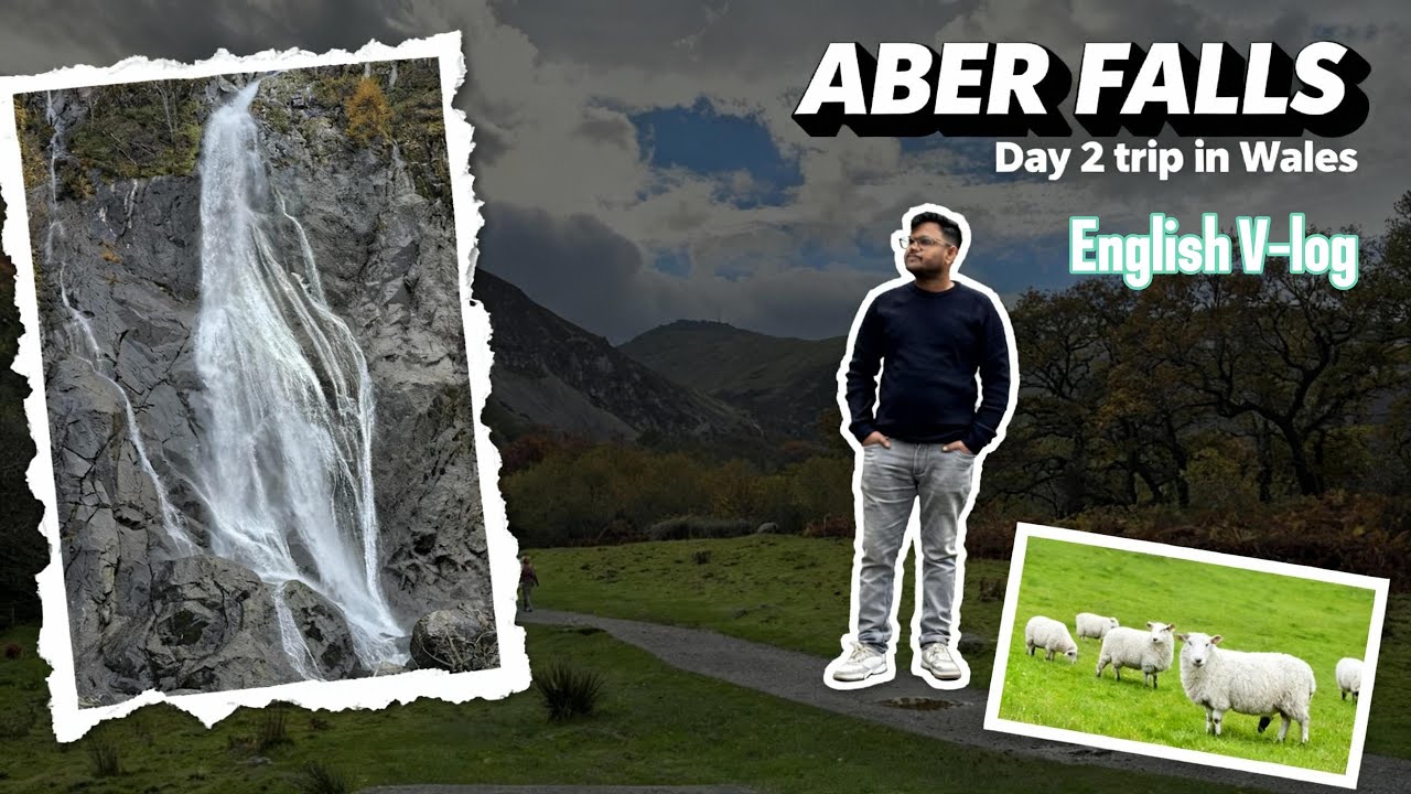 Aber Falls | Wales  | English V-log | Day 2 of Wales trip |