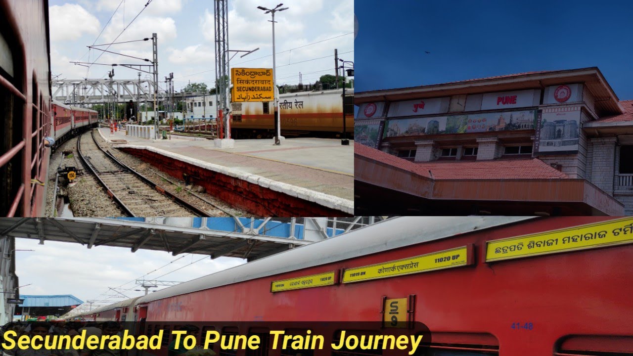 Secunderabad Station To Pune Station Train Journey in Bhubaneswar Mumbai Konark Exp | Train Journey