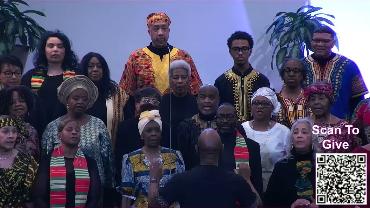 St. James Church KC One Voice Choir singing King Jesus Is A-Listening When You Pray