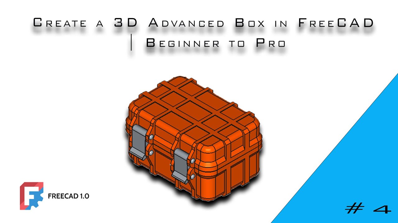 FreeCAD Tutorial: How to make a box model || By Rahul #freecad #cad #3dmodeling #design