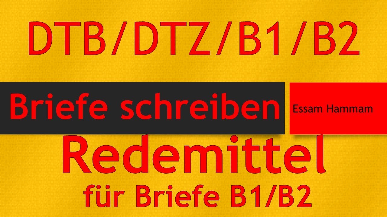 Redemittel für einen guten B1-Brief - Alles, was Sie wissen müssen.| Live vom 28.02.2021