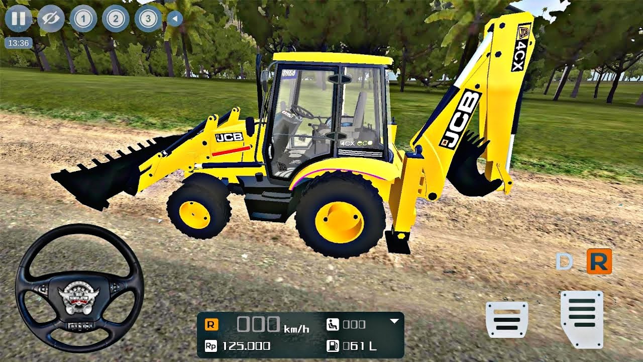 JCB Backhoe Loader Highway Driving -Bus Simulator Indonesia #54- BUSSIDAndroid Gameplay