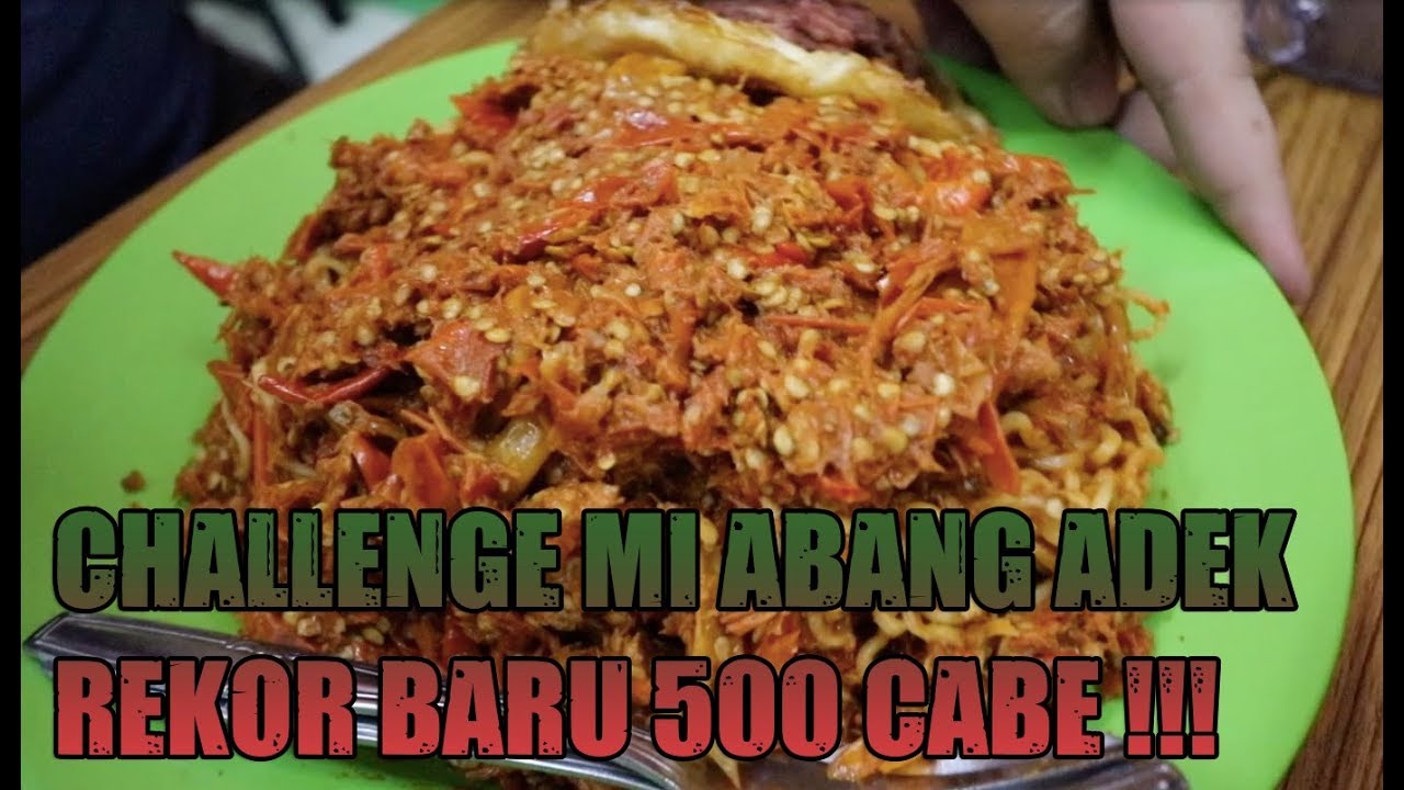 REKOR BARU 500 CABE ABANG ADEK ! USUS BUNTU ? - CHALLENGE