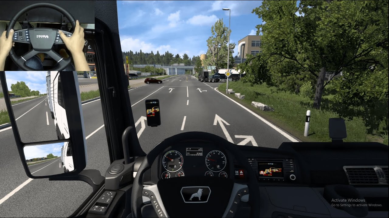 Euro truck Simulator2 MAN TGX EURO6 Steering Wheel | Gameplay