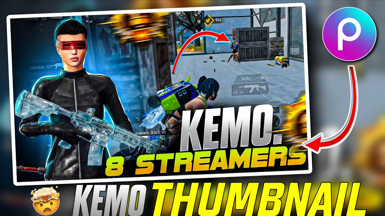 PicsArt Se KEMO Jaisa BGMI Thumbnail Kaise Banaye
