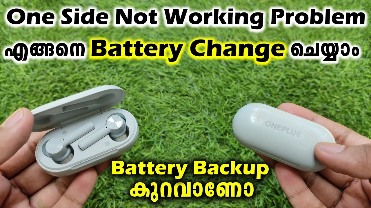how to change earbuds battery malayalam | one side not working | earbuds service available