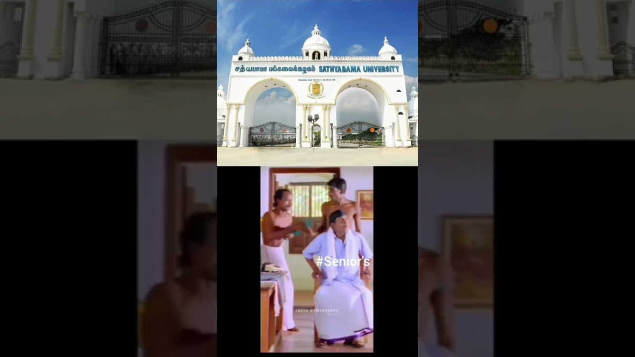 Sathyabama university current seniors be like 🤣