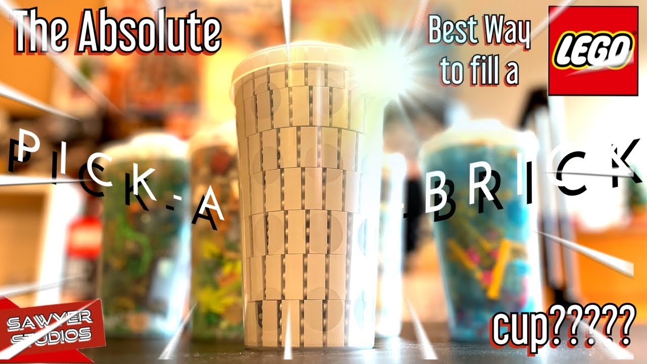 The BEST way to fill up a LEGO Pick a Brick Cup???