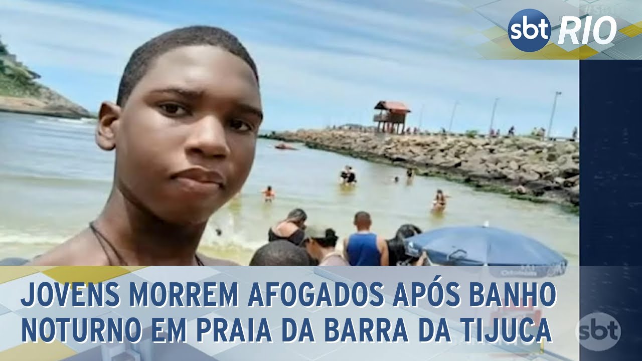 Jovens morrem afogados após banho noturno em praia da Barra da Tijuca