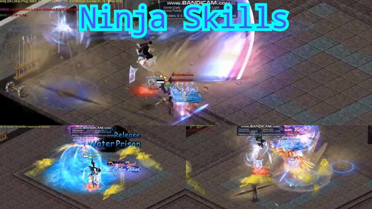 Conquer Online - Arena Ninja Skills | استعراض مهارات النينجا في الارينا
