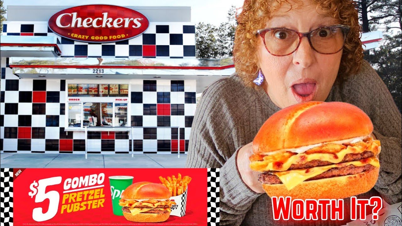 Eating the Checkers Pretzel Pubster Combo Meal Deal in Lakeland! Is It a STEAL or a SCAM?