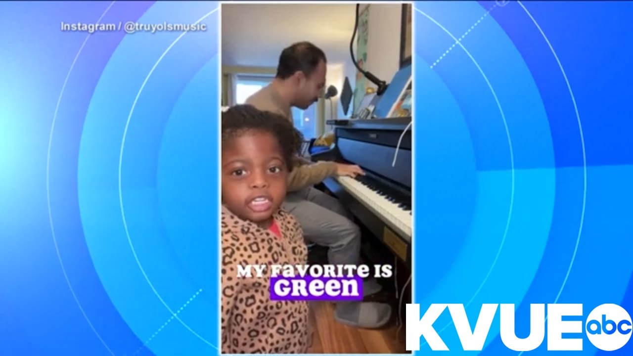 3-year-old goes viral for singing improv songs