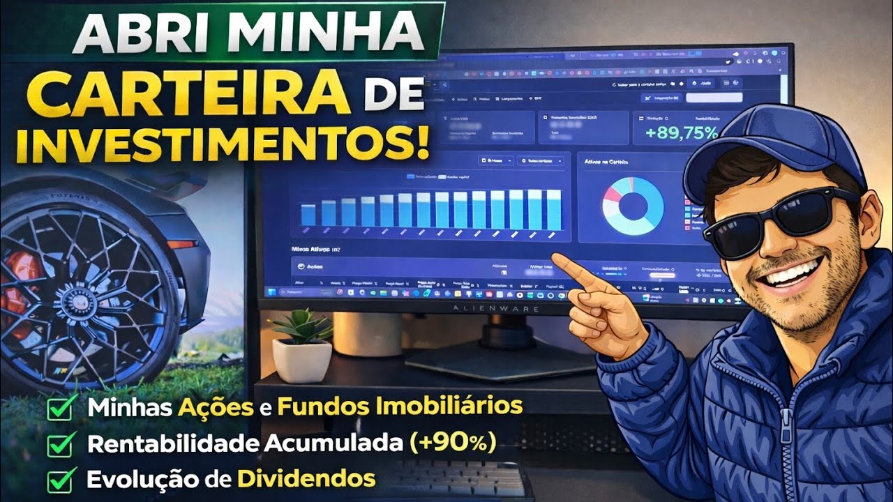 ABRI MINHA CARTEIRA DE INVESTIMENTOS | 90% de Rentabilidade + Dividendos Crescentes 📈