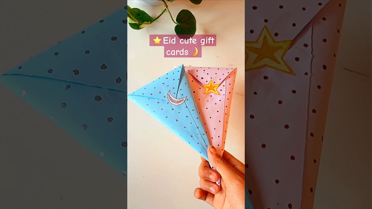 🌙Eid Gift Card DIY ✨ | Easy Handmade Eid Card Idea | Eid Special Craft #shorts