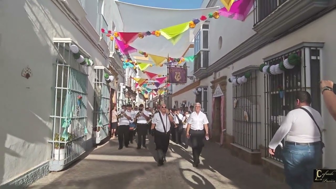 Pasacalles de la BM Pedro Álvarez Hidalgo por el Pueblo, Puerto Real 2024 - Miércoles de Feria