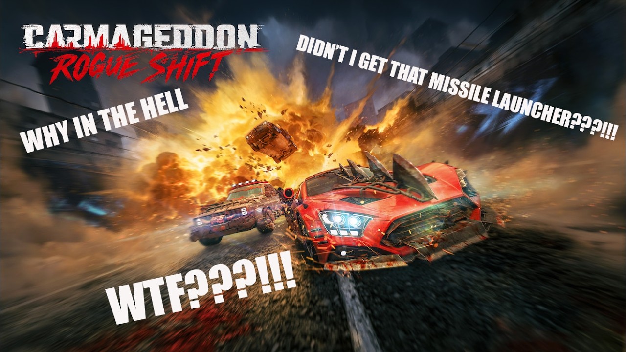 WHAT KIND OF CRAZY GAME IS THIS??!!! I'M LOSING MY MIND!!! CARMAGEDDON ROGUE SHIFT FIRST IMPRESSIONS