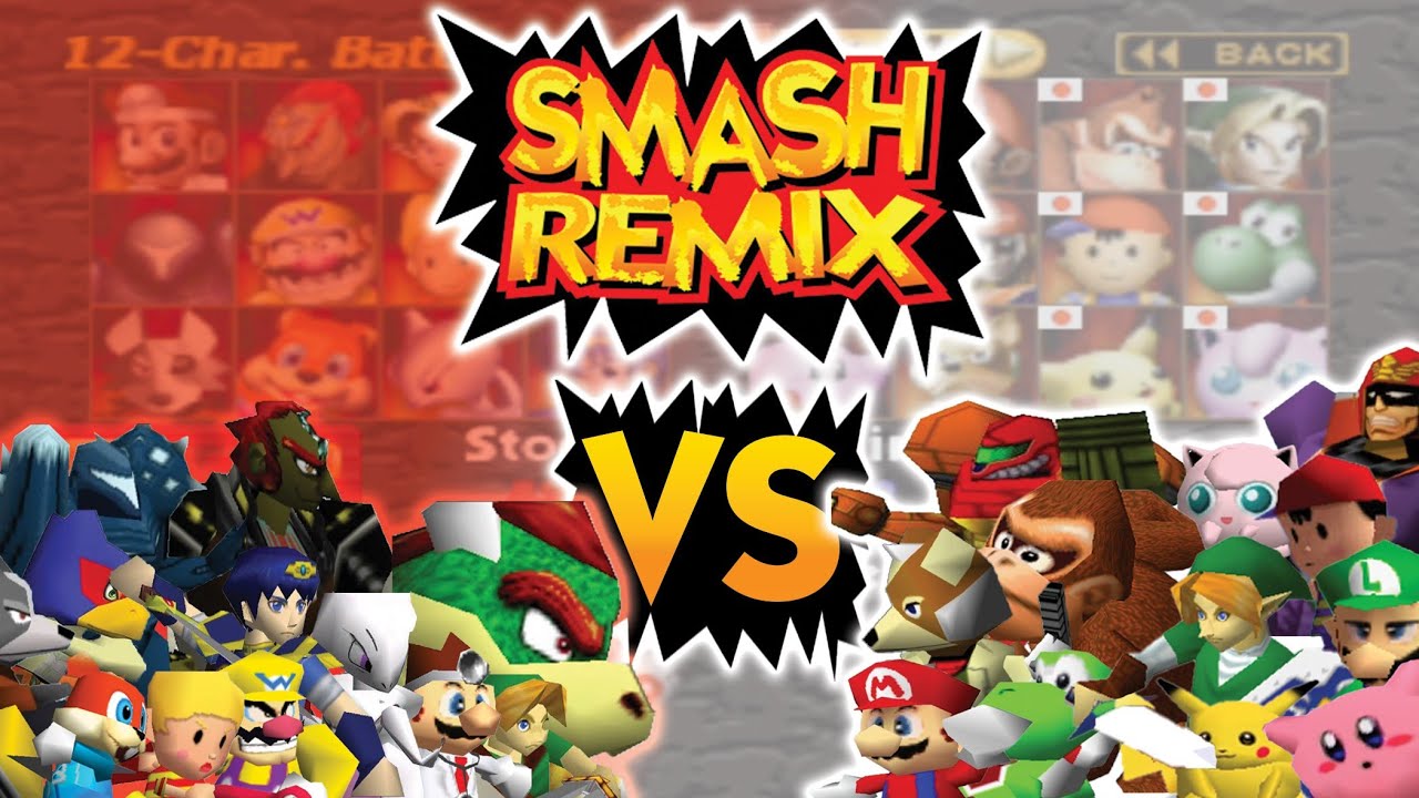 Smash Remix: 12 Character Battle - Remix Characters VS J Characters