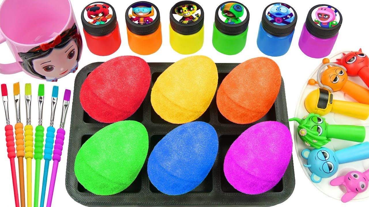 Oddly Satisfying Video l Making DIY Relaxing 6 Cripsy Color Egg FROM Unbixing Sounds Full Relax ASMR