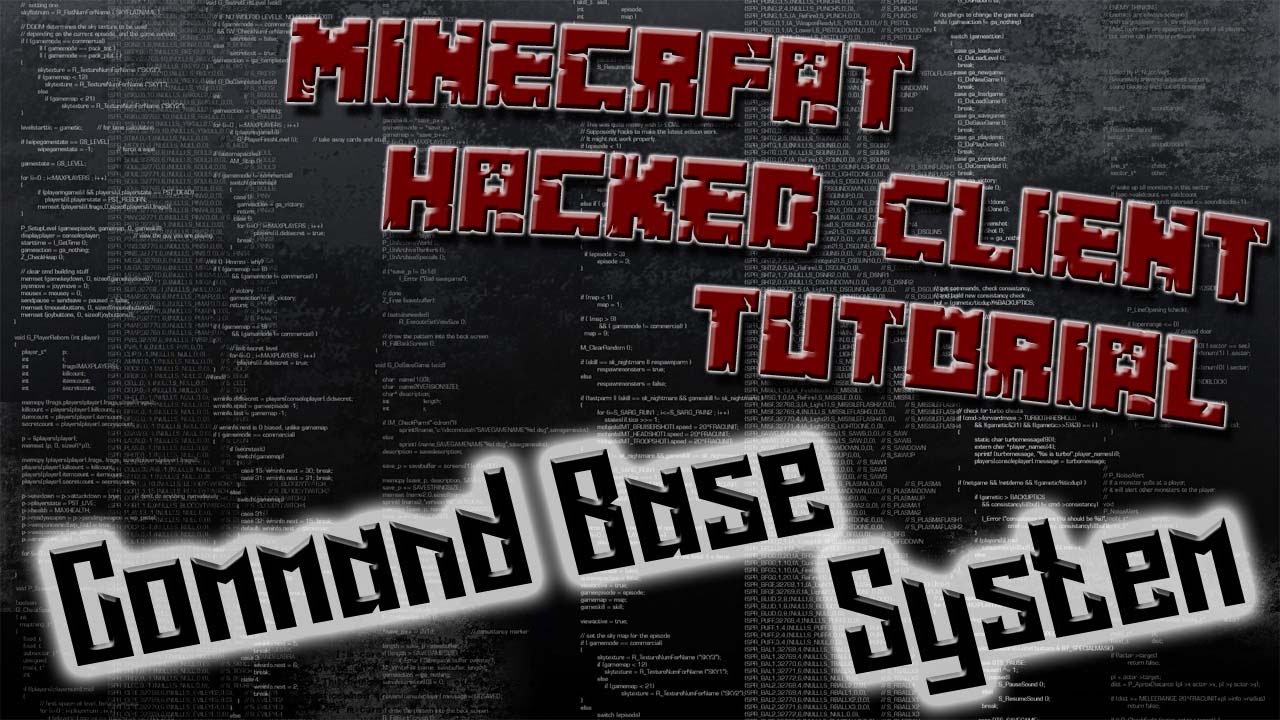 How To Code A Minecraft Hacked Client 1.8.8 #5 - Command Base