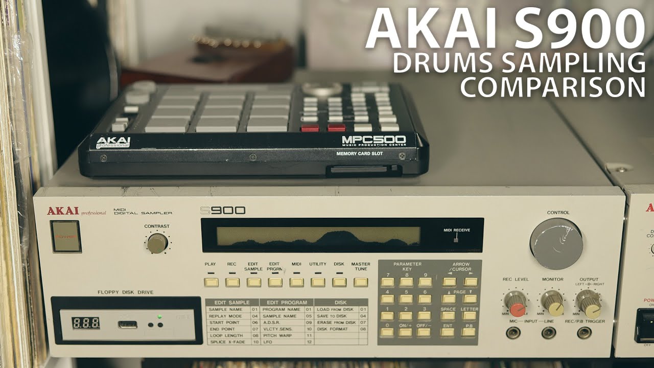 Akai S900 - Drums Sampling Comparison - All Bandwidth | #s900 |