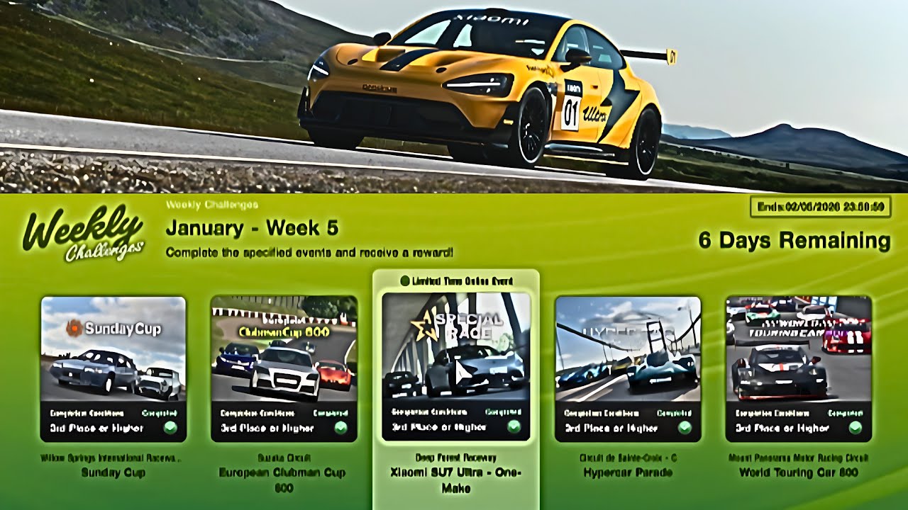 GT7|Weekly Challenges|January week 5|V1.67