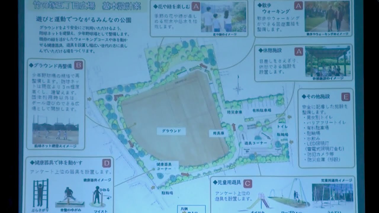 竹の塚五丁目広場地元説明会