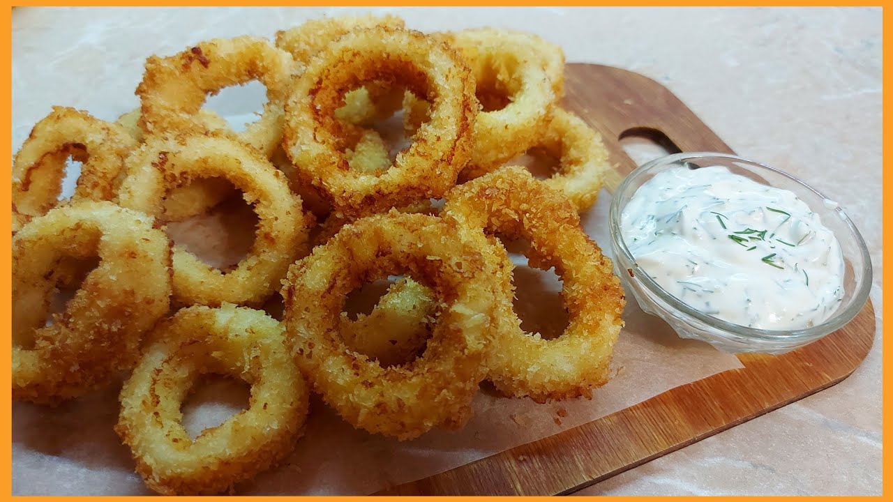 Кольца кальмара в панировочных сухарях