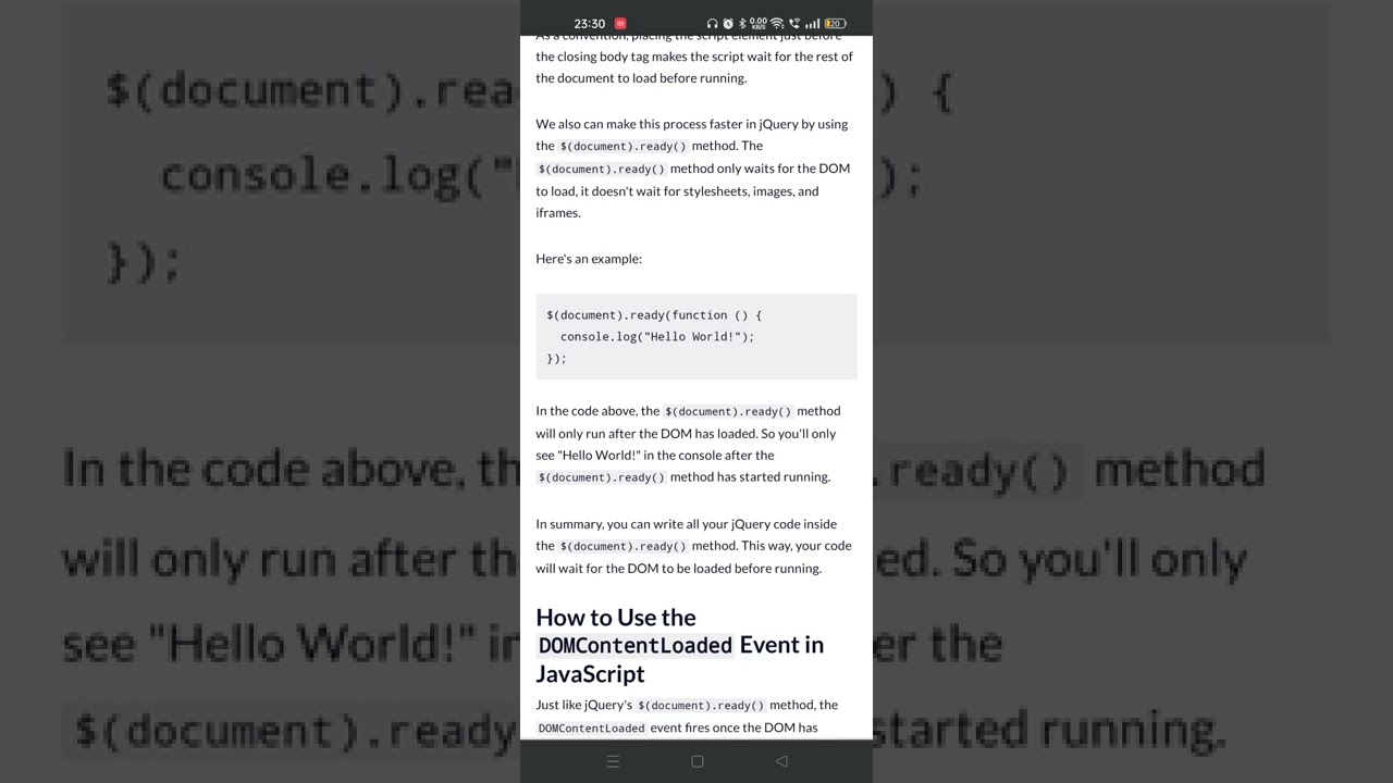 what is document.ready in jquery and javascript ?why is the use of documents.ready?