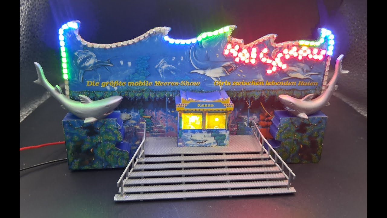 Hai Schau von Faller wird mit SMD LED Beleuchtet 1:87