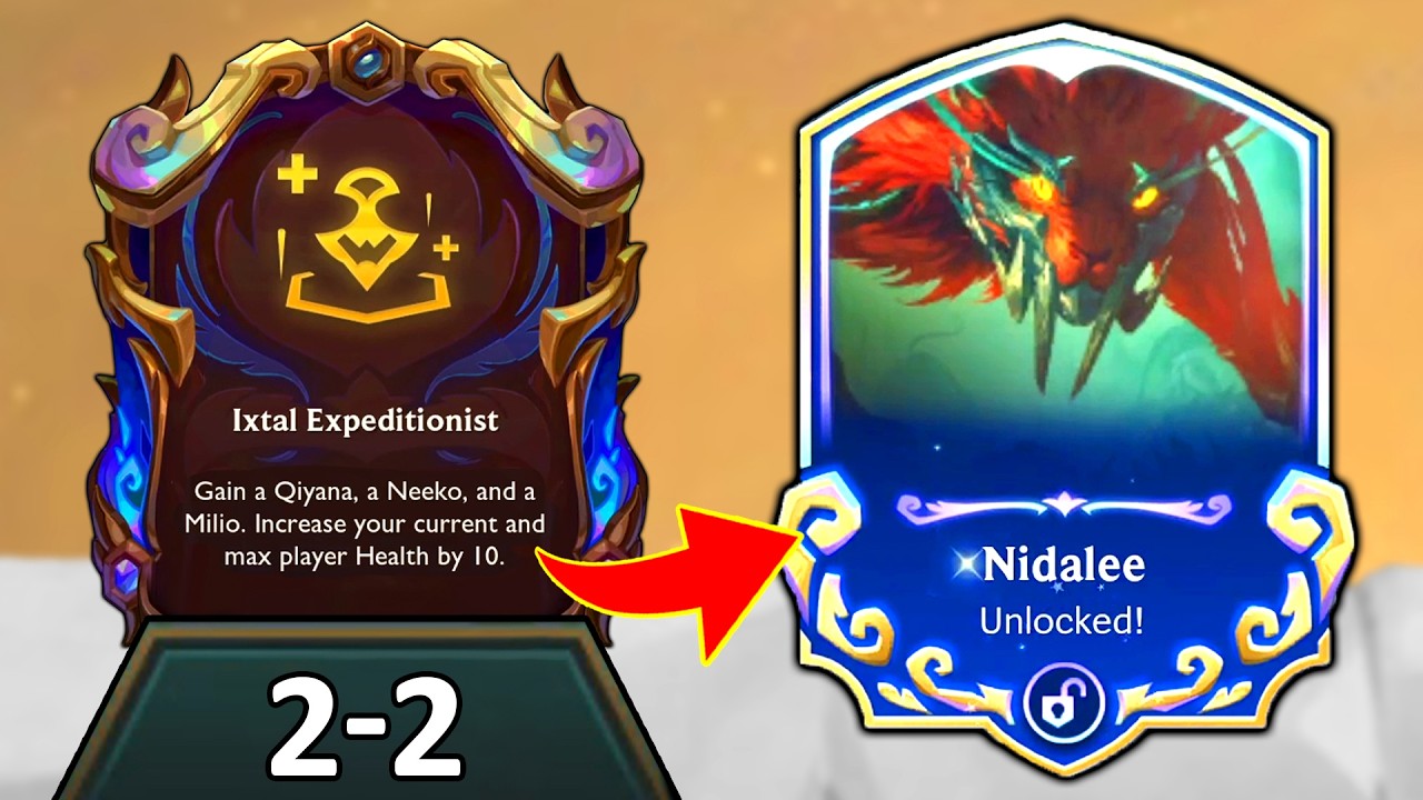 I unlocked Nidalee at 2-2 ⭐⭐⭐ and 3 starred her!...
