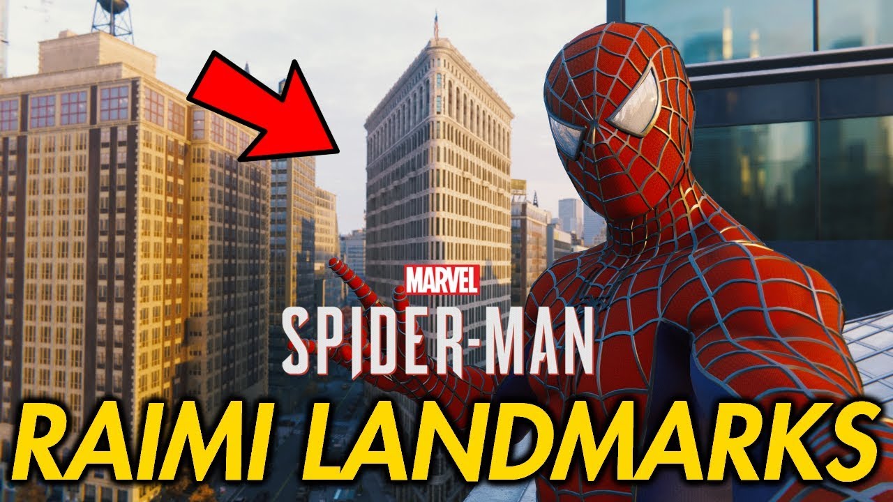 Visiting RAIMI TRILOGY LANDMARKS in Spider-Man PS4